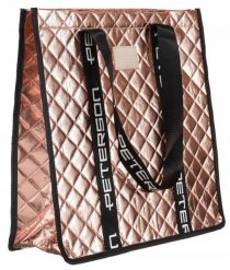 Torba pikowana Peterson PTN RSPV 003 różowa. Czerwone shopper bag damskie Peterson, bez wzorów, z materiału, duże, pikowane, bez dodatków. Za 29.80 zł.