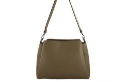 Kuferek skórzany BARBERINI'S beżowy 825-2. Brązowe shopper bag damskie Barberinis, bez wzorów, ze skóry, małe, bez dodatków. Za 349.99 zł.