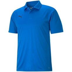 Koszulka męska Puma teamLIGA Sideline Polo. Niebieskie koszulki polo męskie Puma, m, bez wzorów, bez ramiączek. Za 170.14 zł.