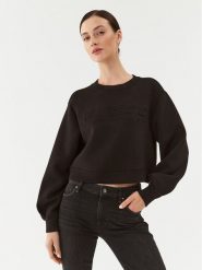 Guess Bluza Cindra V3BQ15 K7UW2 Czarny Regular Fit. Czarne bluzy bez kaptura damskie Guess, xs, z wiskozy. Za 199.99 zł.