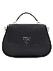 Guess Torebka w kolorze czarnym - 27 x 18 x 5 cm rozmiar: onesize. Czarne torebki klasyczne damskie Guess, z aplikacjami, z materiału, bez dodatków. Za 505.13 zł.