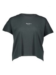 Pepe Jeans Koszulka w kolorze khaki rozmiar: XL. Brązowe bluzki damskie Pepe Jeans, xl, bez wzorów, z bawełny, bez kołnierzyka, bez ramiączek. Za 61.46 zł.