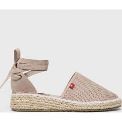 Big Star - Espadryle. Brązowe espadryle damskie Big Star, bez wzorów, z materiału, bez obcasa. W wyprzedaży za 69.90 zł.