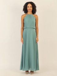 APART Sukienka w kolorze zielonym rozmiar: 34. Zielone sukienki damskie Apart, z aplikacjami, bez kołnierzyka, bez ramiączek, maxi. Za 260.99 zł.