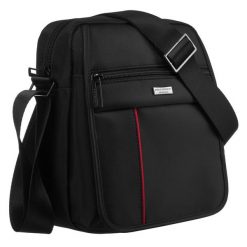 Męska torba miejska na ramię z wytrzymałej tkaniny - Peterson. Torby męskie na ramię Peterson, bez wzorów, z tkaniny, na ramię. Za 69.99 zł.