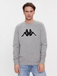 Kappa Bluza Airvit 3032BZ0 Szary Regular Fit. Szare bluzy bez kaptura męskie Kappa, m, z bawełny. Za 219.99 zł.