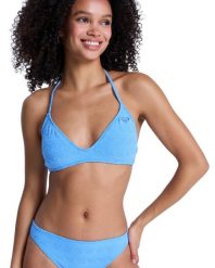 Trójkątny stanik bikini dla Kobiety PARADISE WAVE Niebieski. Niebieskie bikini damskie Roxy, bez wzorów. Za 169.99 zł.