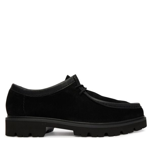 Półbuty Clarks. Czarne półbuty męskie Clarks, bez zapięcia. Za 519.99 zł.