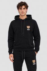 MOSCHINO Czarna bluza męska z kapturem, Rozmiar L. Czarne bluzy z kapturem męskie MOSCHINO, l. Za 859.99 zł.