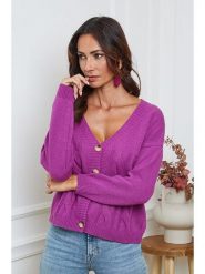 So Cachemire Kardigan "Laem" w kolorze fioletowym rozmiar: XL. Różowe kardigany damskie So Cachemire, xl, bez wzorów, z kaszmiru. Za 178.37 zł.