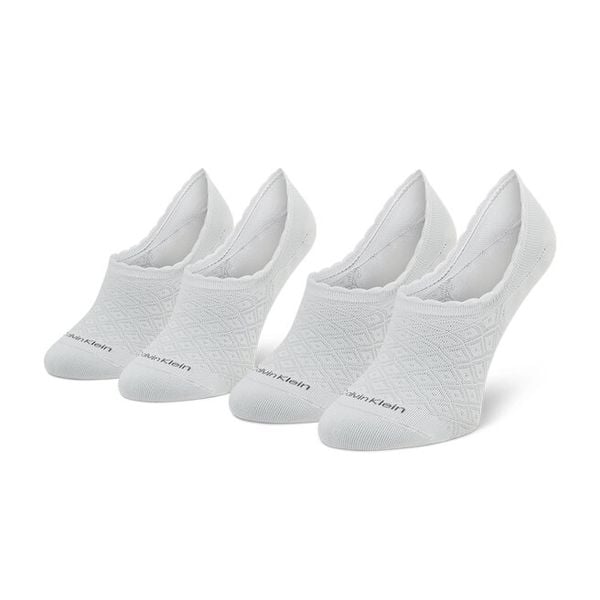 Stopki Calvin Klein. Białe skarpetki damskie CALVIN KLEIN, bez wzorów. Za 59.99 zł.