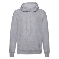 Lekka Męska Bluza Z Kapturem. Szare bluzy z kapturem męskie Fruit of the Loom, m. Za 58.99 zł.
