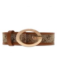 Guess Pasek w kolorze jasnobrązowym rozmiar: 90. Brązowe paski damskie Guess, z aplikacjami, z materiału. Za 169.95 zł.