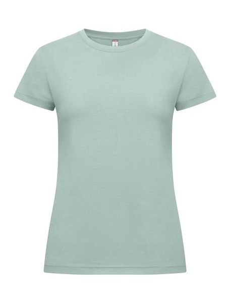 Clique New Classic-T Women – T‑shirt z ringspun bawełny, nowoczesny krój. Zielone t-shirty damskie CLIQUE, xs, bez wzorów, z bawełny, bez kołnierzyka. Za 102.61 zł.