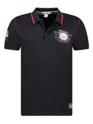 Geographical Norway Koszulka polo "Kilsvik" w kolorze czarnym rozmiar: M. Czarne koszulki polo męskie Geographical Norway, m, bez wzorów, z bawełny, bez ramiączek. Za 92.45 zł.