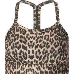 Sportowa biustonosz damski z nadrukiem Athlecia Bloom V2. Brązowe biustonosze sportowe damskie Athlecia, bez wzorów. Za 164.50 zł.