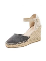 Natural world Czółenka w kolorze beżowo-szarym na koturnie rozmiar: 40. Brązowe czółenka damskie natural world, bez wzorów, bez obcasa, na koturnie. Za 165.99 zł.