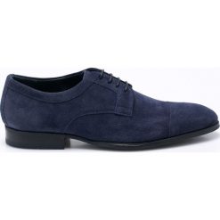 Joop! - Półbuty. Niebieskie półbuty męskie Joop!, z gumy, bez zapięcia. W wyprzedaży za 269.90 zł.