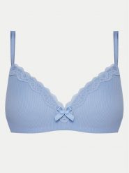 Hunkemöller Biustonosz bezfiszbinowy Lola 301081 Błękitny. Niebieskie biustonosze Hunkemöller, bez wzorów, z syntetyku. Za 149.99 zł.