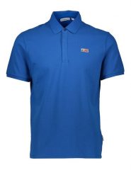 Napapijri Koszulka polo w kolorze niebieskim rozmiar: 3XL. Niebieskie koszulki polo męskie Napapijri, xl, bez wzorów, z bawełny, bez ramiączek. Za 140.53 zł.