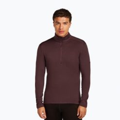 Bluza termoaktywna męska icebreaker 260 Tech LS Half Zip. Brązowe bluzy bez kaptura męskie Icebreaker, m. Za 479.99 zł.