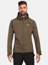 Kilpi Kurtka softshellowa "Ravio" w kolorze khaki rozmiar: XXL. Brązowe kurtki outdoor męskie Kilpi, xxl, bez wzorów, bez kaptura. Za 231.68 zł.