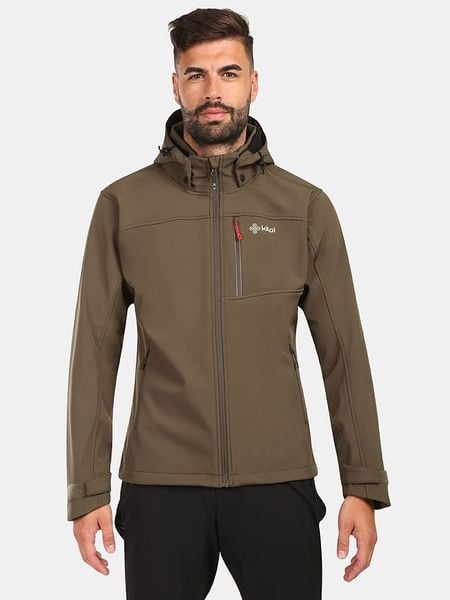 Kilpi Kurtka softshellowa "Ravio" w kolorze khaki rozmiar: XXL. Brązowe kurtki outdoor męskie Kilpi, xxl, bez wzorów, bez kaptura. Za 245.96 zł.