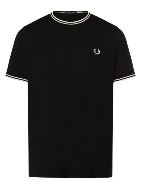 Fred Perry T-shirt Mężczyźni Bawełna czarny, S. Czarne t-shirty męskie Fred Perry, m, bez wzorów, z bawełny, bez kołnierzyka. Za 299.95 zł.