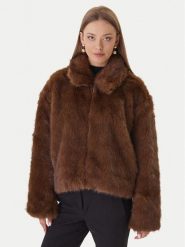 Bardot Futro 59474JB3 Brązowy Regular Fit. Brązowe futra damskie BARDOT. Za 1,059.00 zł.