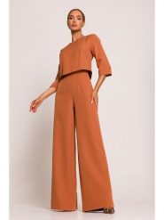 Made of emotion Kombinezon w kolorze pomarańczowym rozmiar: M. Pomarańczowe kombinezony damskie Made Of Emotion, m, bez wzorów, bez kołnierzyka, bez ramiączek. Za 300.92 zł.