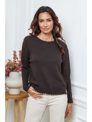 So Cachemire Sweter "Kedis" w kolorze brązowym rozmiar: L. Brązowe swetry klasyczne damskie So Cachemire, l, z kaszmiru, bez kołnierzyka. Za 248.58 zł.