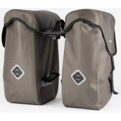 AtranVelo Zap Plus podwójna torba rowerowa 50 l zielona. Szare torebki klasyczne damskie ATRAN VELO, bez wzorów, bez dodatków. Za 590.95 zł.