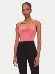 Marciano Guess Top 5GGP07 6259A Koralowy Regular Fit. Pomarańczowe topy damskie Marciano Guess, xs, z aplikacjami, z syntetyku, bez kołnierzyka. Za 259.99 zł.