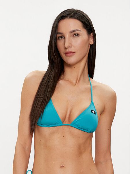 Calvin Klein Swimwear Góra od bikini KW0KW02343 Niebieski. Niebieskie bikini damskie Calvin Klein Swimwear, bez wzorów. Za 171.99 zł.