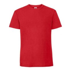 Męska Koszulka Iconic Premium Ringspun Cotton T-shirt. Czerwone t-shirty męskie Fruit of the Loom, m, bez wzorów, bez kołnierzyka. Za 31.99 zł.