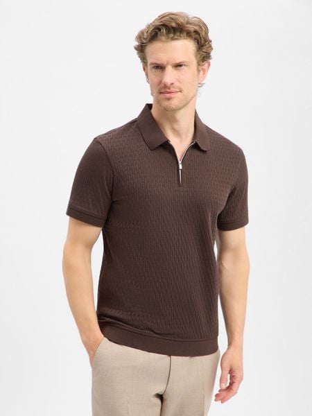 JOOP! koszulka polo - Franciscojose Mężczyźni Bawełna (100%) brązowy, M. Brązowe koszulki polo męskie Joop!, m, bez wzorów, z bawełny, bez ramiączek. Za 429.95 zł.