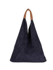 Mila Blu Skórzana torebka "Mirtillo" w kolorze granatowym - 34 x 39 x 8 cm rozmiar: onesize. Niebieskie torebki klasyczne damskie Mila Blu, bez wzorów, z materiału, bez dodatków. Za 205.93 zł.