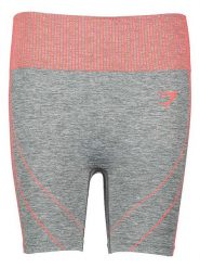 Gymshark Szorty funkcyjne "Hyper-Amplify Seamless" w kolorze szaro-czerwonym rozmiar: XS. Szare spodenki sportowe damskie Gymshark, xs, z materiału, outdoorowe. Za 43.88 zł.