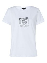 More & More Koszulka w kolorze białym rozmiar: 34. Białe bluzki damskie MORE & MORE, bez wzorów, z bawełny, bez kołnierzyka. Za 43.99 zł.