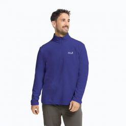 Bluza polarowa męska Jack Wolfskin Taunus 100 Full Zip. Czarne bluzy bez kaptura męskie Jack Wolfskin, l, z materiału. Za 219.99 zł.