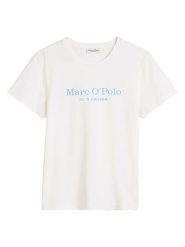 Marc O´Polo Koszulka w kolorze białym rozmiar: L. Białe bluzki damskie l, bez wzorów, z bawełny, bez kołnierzyka, bez ramiączek. Za 87.81 zł.