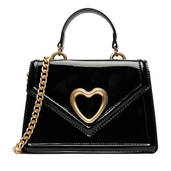 Torebka Eva Minge. Czarne torebki klasyczne damskie Eva Minge, bez wzorów, wizytowe, bez kołnierzyka, bez ramiączek. Za 199.99 zł.