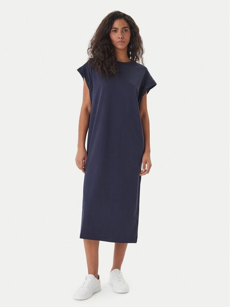 BOSS Sukienka codzienna C_Edress_5 50540442 Granatowy Relaxed Fit. Niebieskie sukienki damskie Boss, na co dzień, s, bez wzorów, bez kołnierzyka, bez ramiączek, proste. Za 429.99 zł.