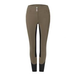 Damskie spodnie jeździeckie z pełnym lejem Cavallo Cayenne. Szare spodnie materiałowe damskie CAVALLO, bez wzorów, eleganckie. Za 980.50 zł.