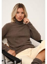 Just Cashmere Kaszmirowy golf "Ava" w kolorze brązowym rozmiar: L. Brązowe golfy damskie Just Cashmere, l, bez wzorów, z kaszmiru, bez ramiączek. Za 281.10 zł.