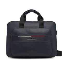 Torba na laptopa Tommy Hilfiger. Niebieskie torby na laptopa damskie Tommy Hilfiger, bez wzorów. Za 319.99 zł.