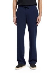 Scotch & Soda Spodnie w kolorze granatowym rozmiar: W29/L32. Niebieskie spodnie materiałowe męskie Scotch & Soda, bez wzorów, z materiału. Za 118.84 zł.