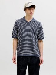 Jack & Jones Koszulka polo "Jornantucket" w kolorze granatowym rozmiar: L. Niebieskie koszulki polo męskie Jack & Jones, l, bez wzorów, z bawełny, bez ramiączek. Za 105.14 zł.