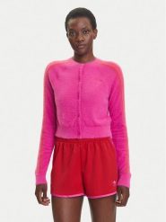 Adidas Kardigan Fluffy JW3645 Różowy Regular Fit. Czerwone kardigany damskie Adidas, xs, bez wzorów, z syntetyku. Za 329.99 zł.