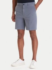 BOSS Szorty materiałowe H-Kane1 50555235 Niebieski Modern Fit. Niebieskie szorty męskie Boss, z bawełny, bez kołnierzyka. Za 449.99 zł.